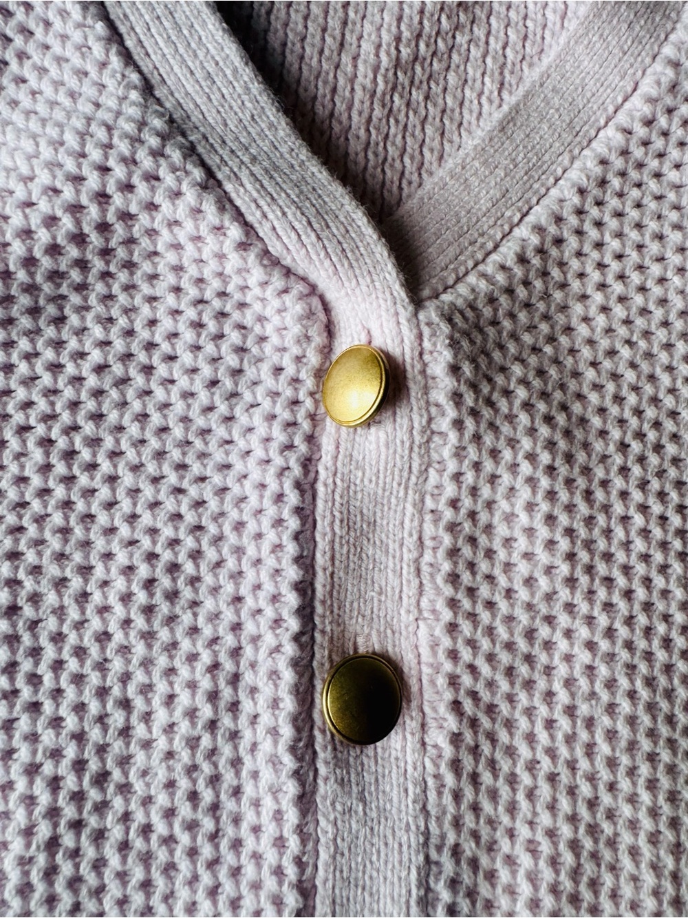 Abercrombie Kids Girls Pink Knit Sweater Vest Gold Buttons Size 11/12 - Picture 4 of 7